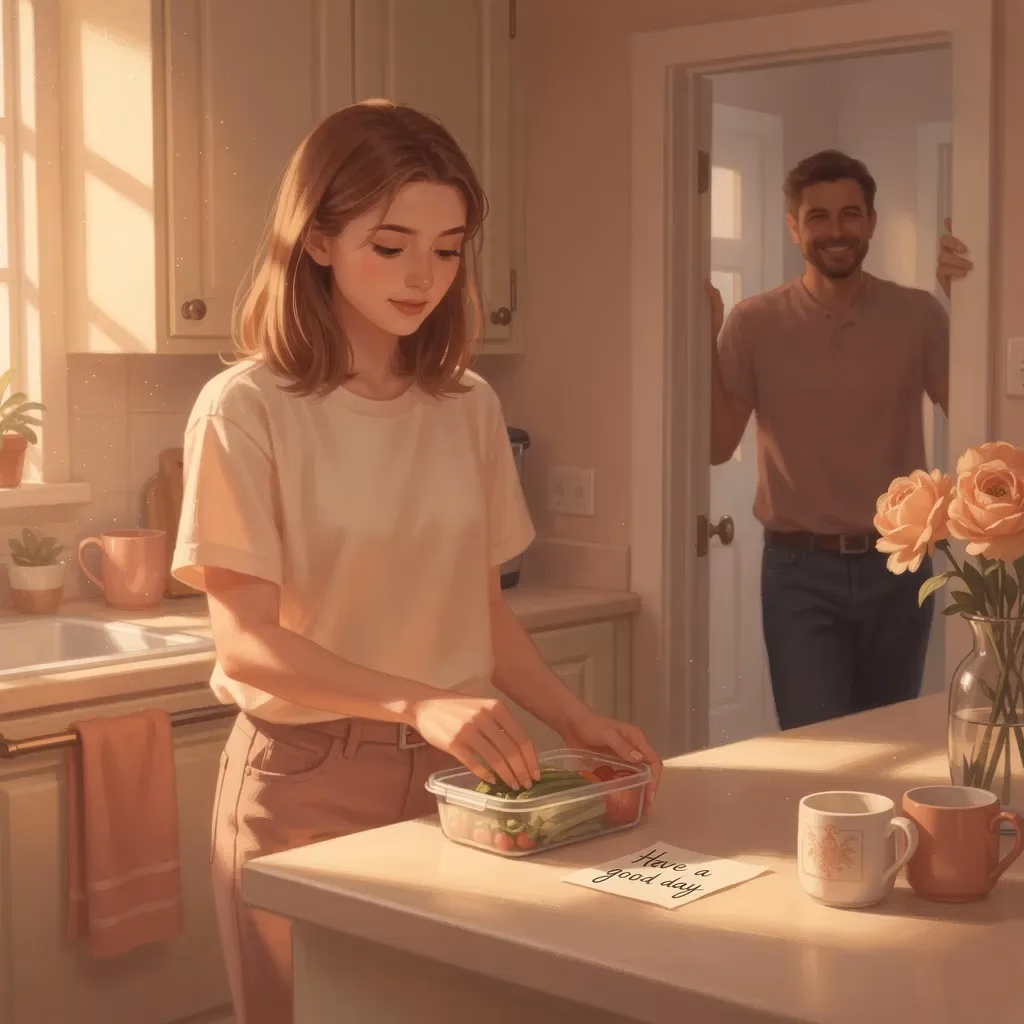 Couple Check Practically Present